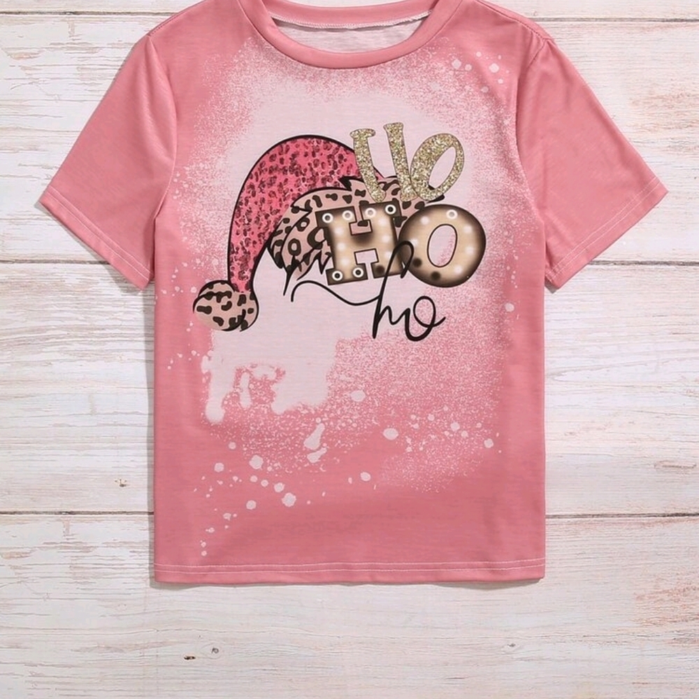 Multicolor Christmas Letter Tee